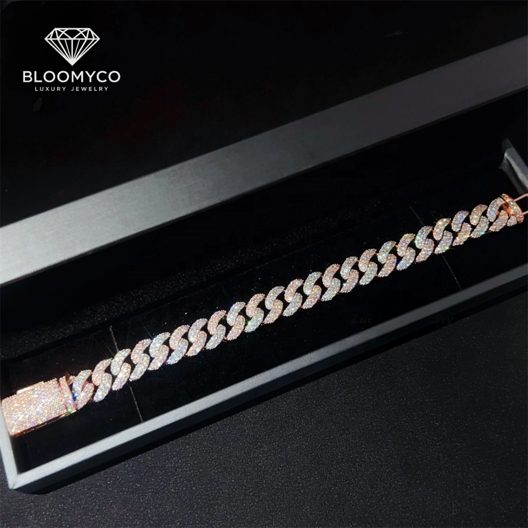 13mm Moon-Shape Cuban Bracelet