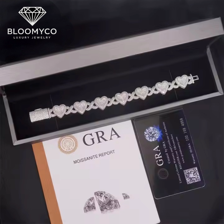 HEART CUBAN BRACELET