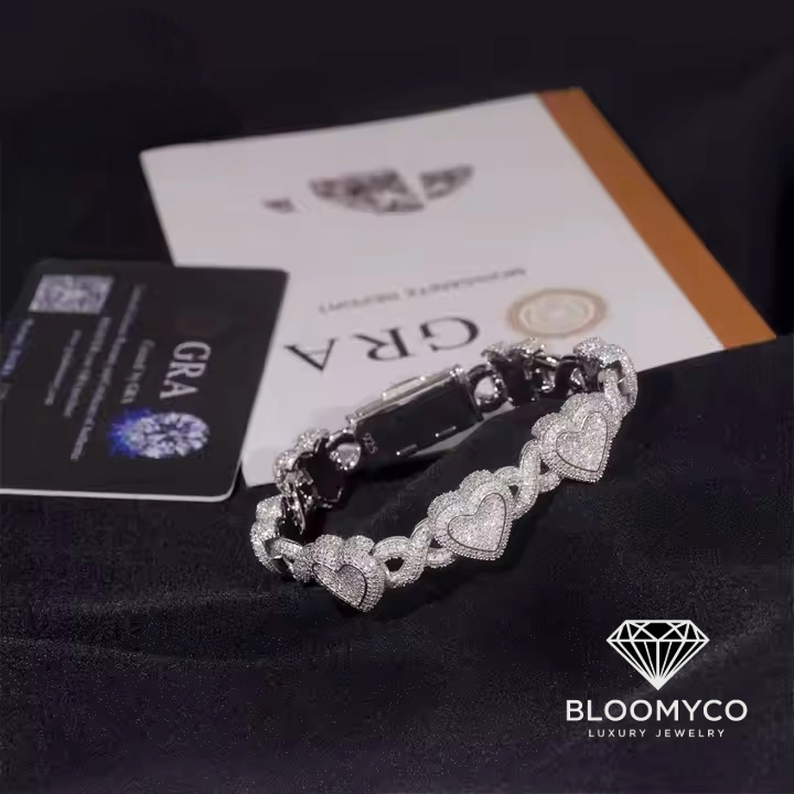 HEART CUBAN BRACELET