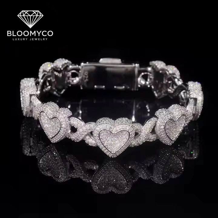 HEART CUBAN BRACELET