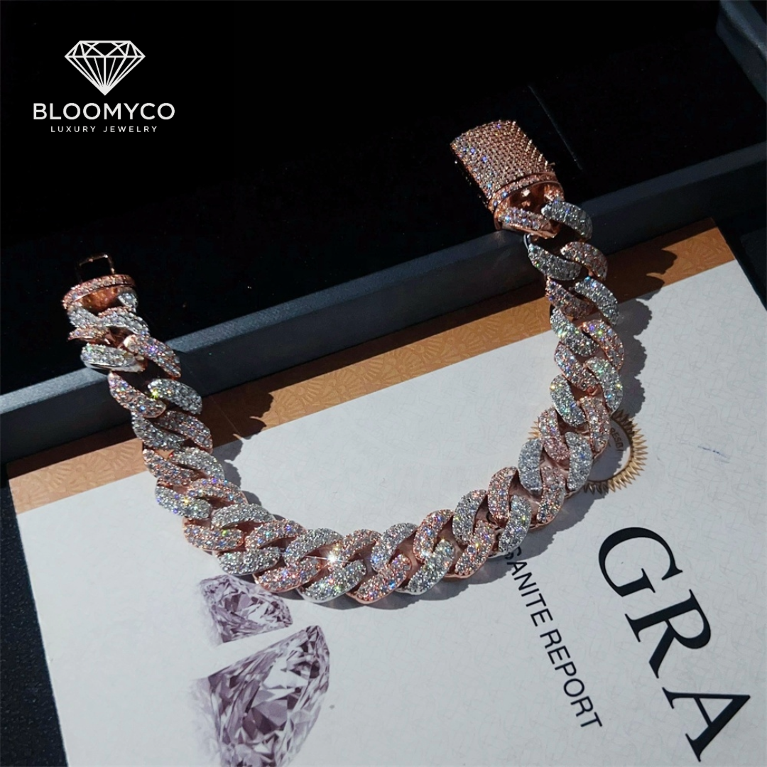 13mm Moon-Shape Cuban Bracelet