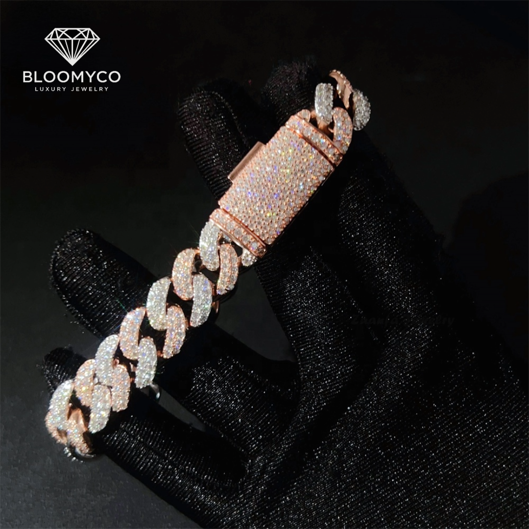 13mm Moon-Shape Cuban Bracelet