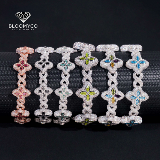 Luxury Moissanite Clover Bracelet