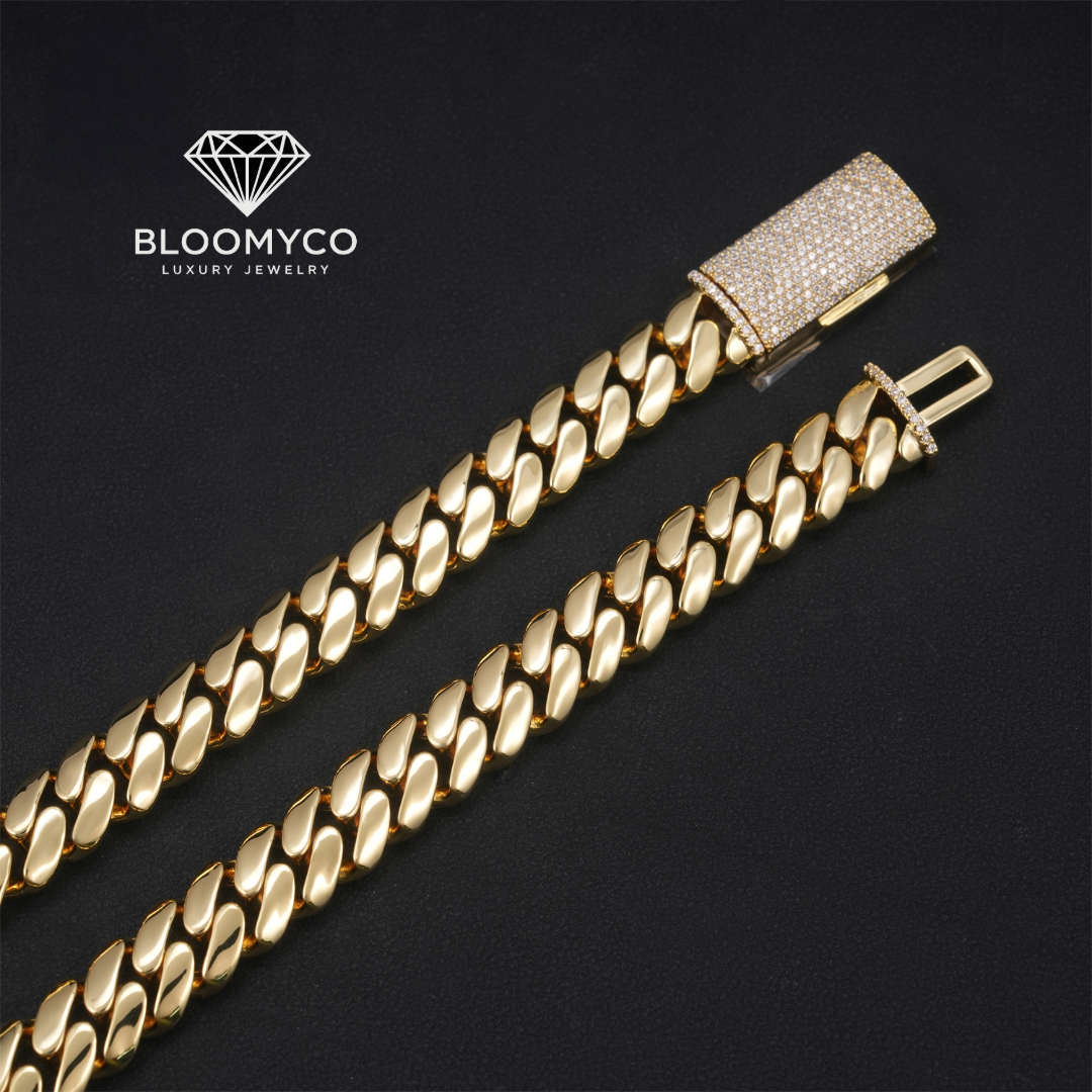 Premium Gold-Plated Cuban Link Chain/ Bracelet – Luxury Shine