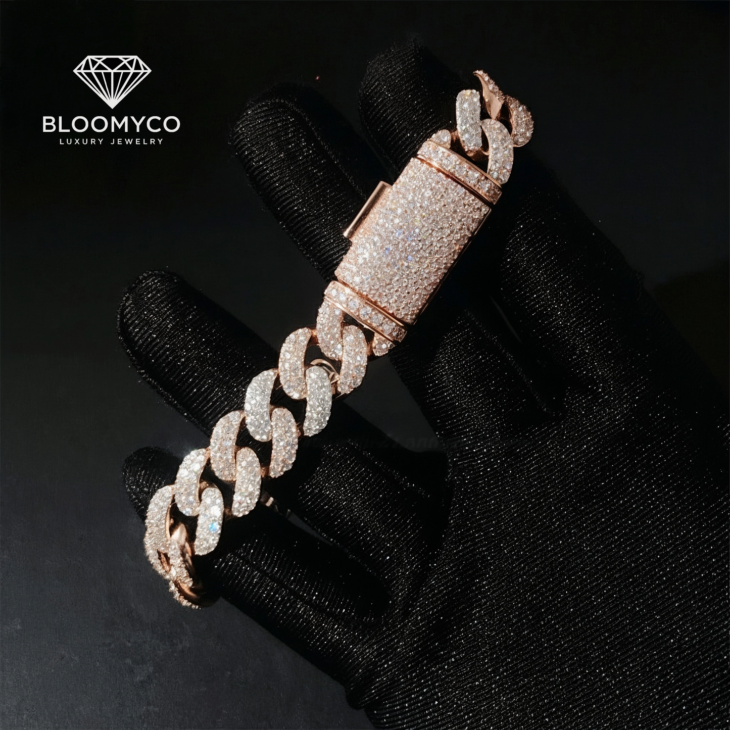 13mm Moon-Shape Cuban Bracelet