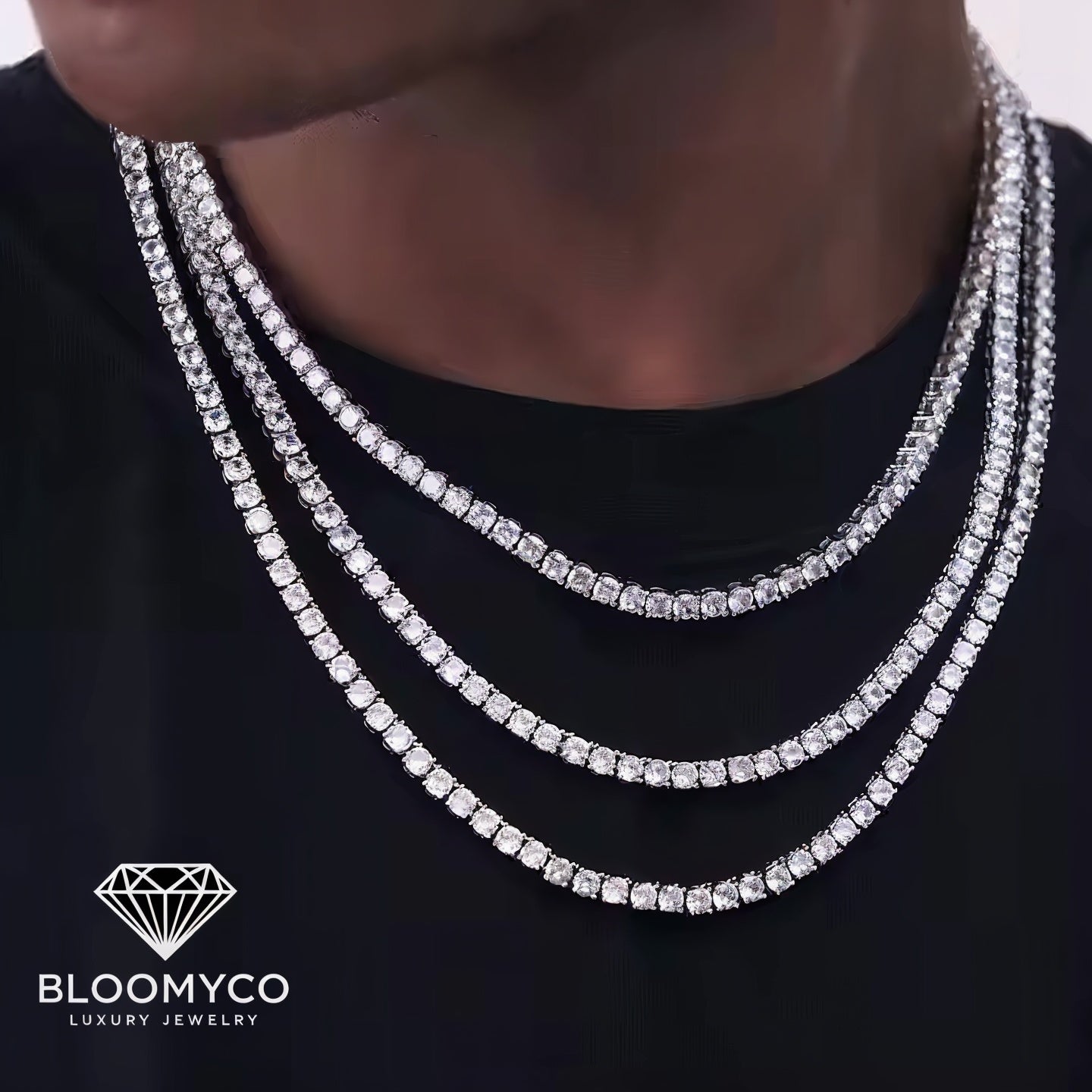 Luxury CZ Tennis Necklace – Dazzling Elegance